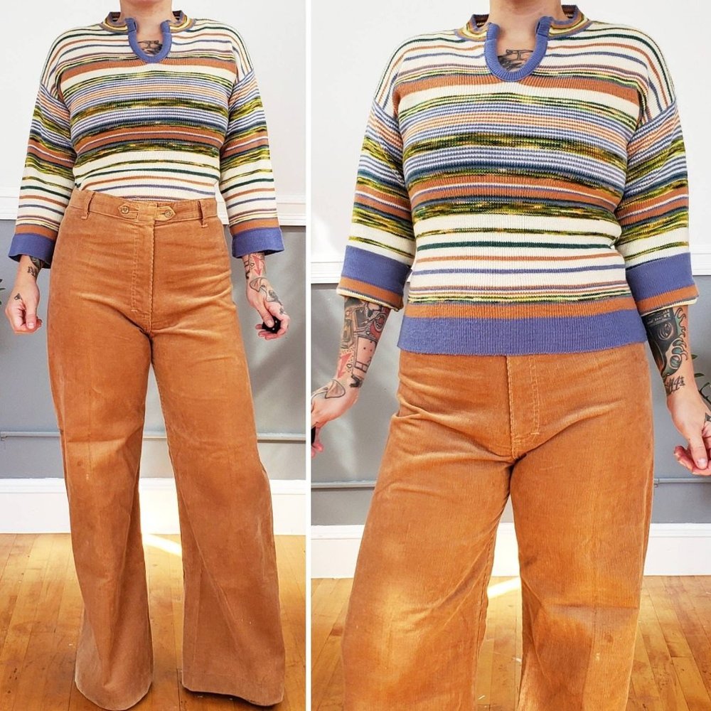 60s/70s Cookies by Nicole Space Dye Sweater Top